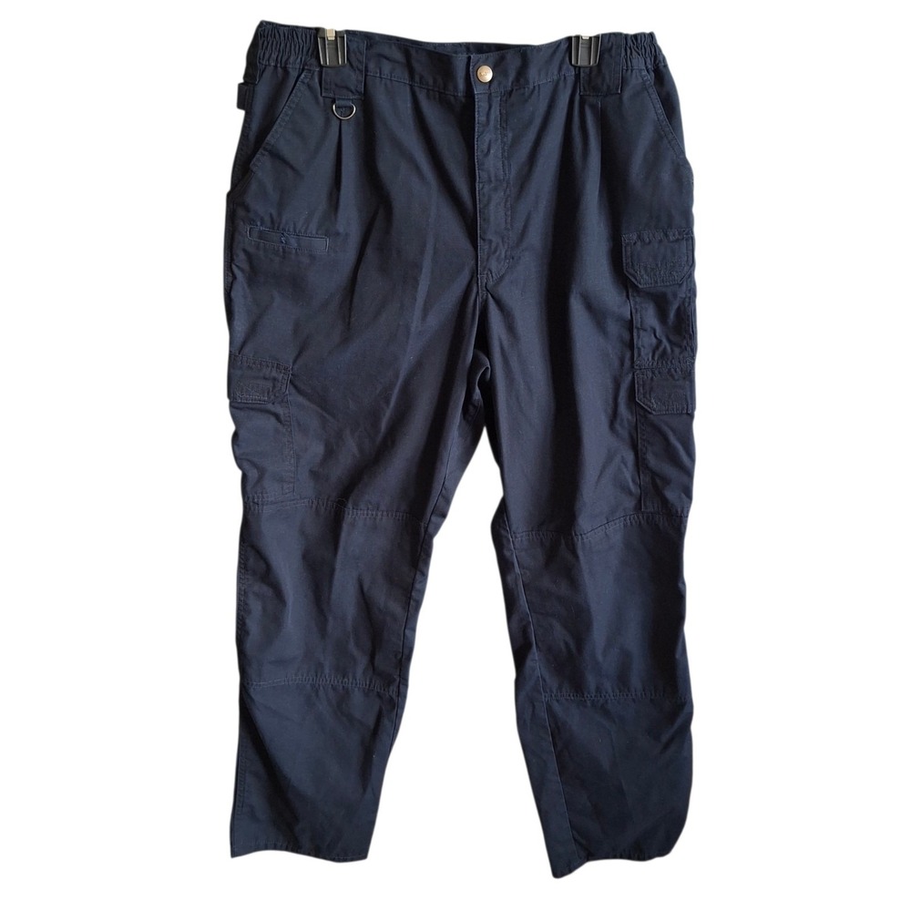5.11 Tactical Cargo Pants Mens 38x34 (Fits 36x33) Navy Utility Workware Canvas